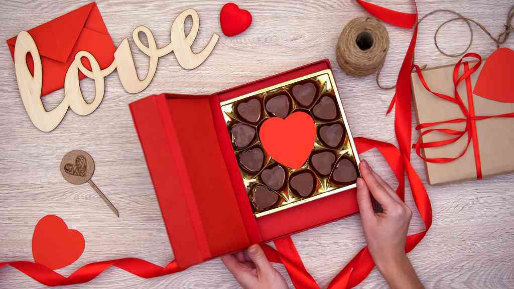 Boîte de chocolats pour la Saint Valentin
