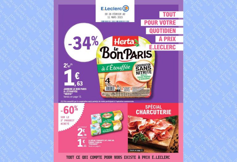 Catalogue E. Leclerc du 28 février au 11 mars 2023