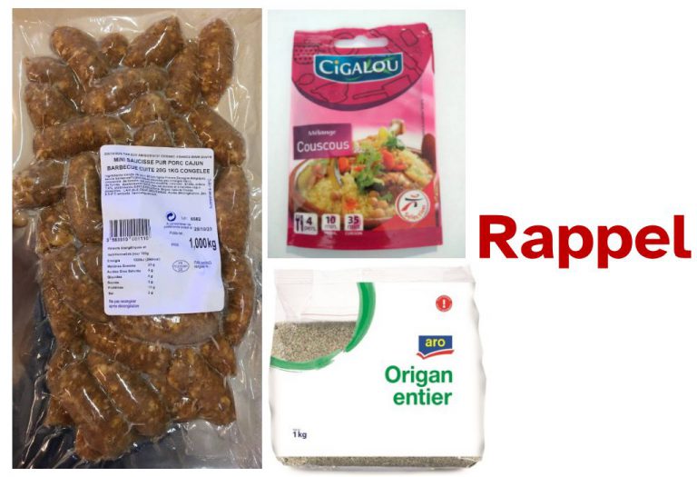 Saucisses et épices rappelés du marché en raison de la présence de contaminants chimiques