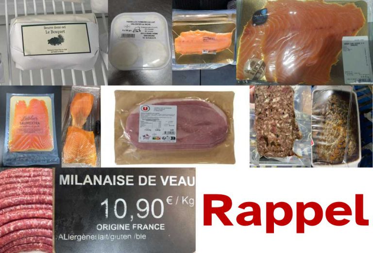 Viandes, jambon, saumon et beurre rappelés du marché en raison de la présence de Listeria monocytogenes