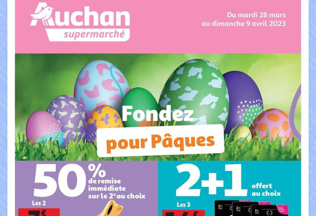 Catalogue Auchan Supermarché du 28 mars au 9 avril 2023