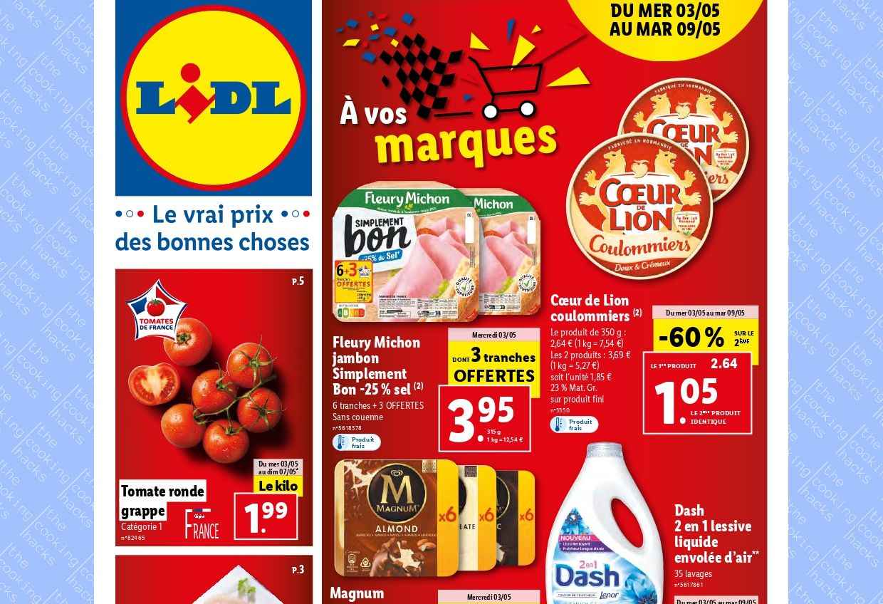 Catalogue Lidl du 3 au 9 mai 2023