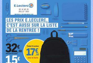 Catalogue E.Leclerc du 18 au 29 juillet 2023