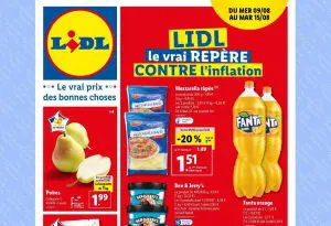 Catalogue Lidl du 9 au 15 août 2023