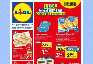 Catalogue Lidl du 20 au 26 septembre 2023