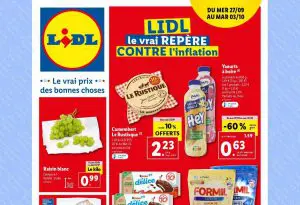 Catalogue Lidl du 27 septembre au 3 octobre 2023