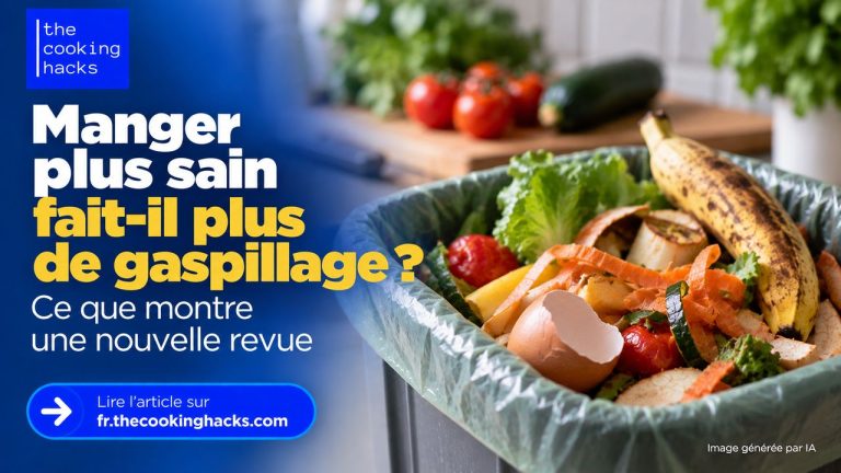Manger plus sain fait-il gaspiller plus d'aliments ? Ce que montre une nouvelle revue