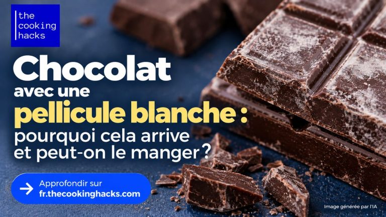 Chocolat blanchi, pourquoi cette pellicule apparaît et peut-on le manger ?