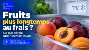Conserver les fruits pr&egrave;s du point de cong&eacute;lation : ce que montre une nouvelle &eacute;tude