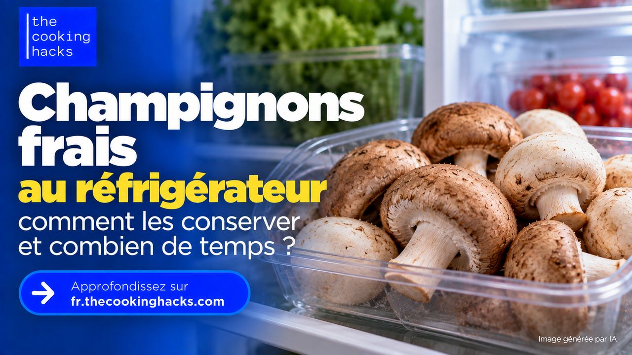 Champignons frais, comment les conserver au réfrigérateur et combien de temps ?