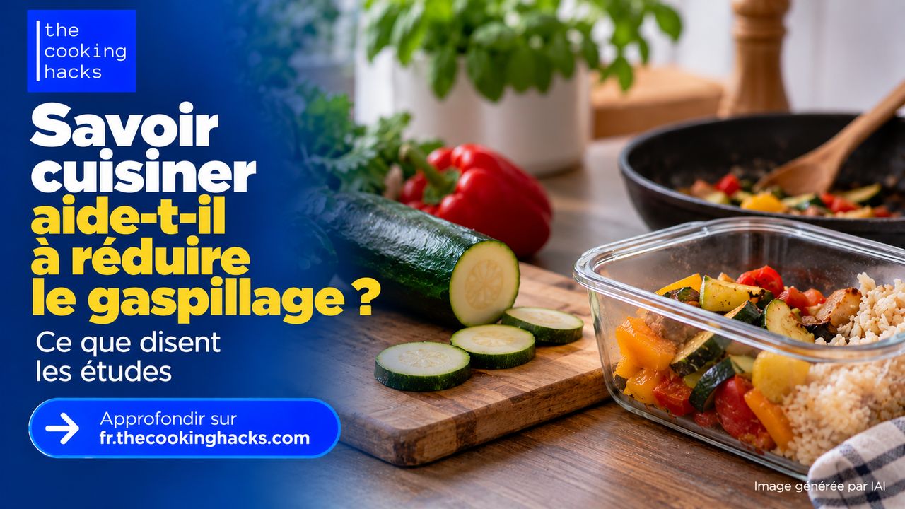 Savoir cuisiner aide-t-il à réduire le gaspillage alimentaire ? Ce que disent les études