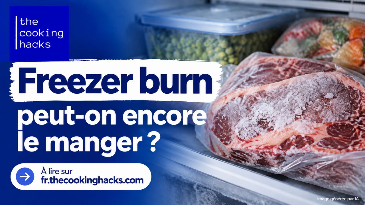 Freezer burn, qu’est-ce que la brûlure de congélation et peut-on manger l’aliment ?