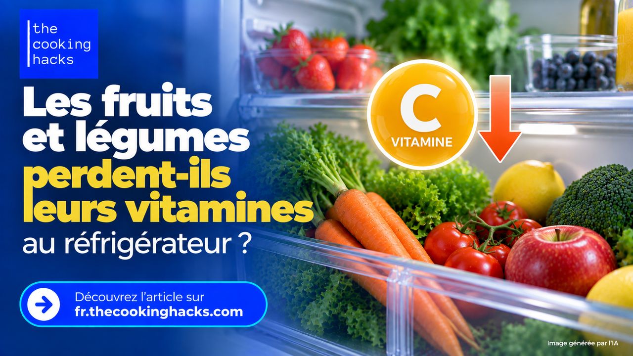 Les fruits et légumes perdent-ils leurs vitamines au réfrigérateur ?