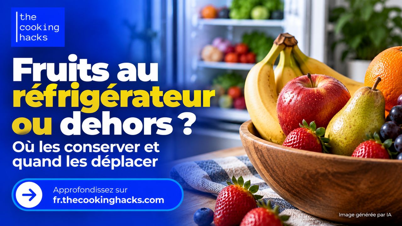 Fruits au réfrigérateur ou à température ambiante ? Où les conserver et quand les déplacer