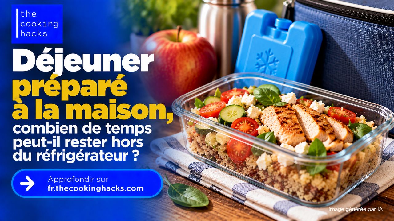 Lunch box maison, combien de temps peut-elle rester hors du réfrigérateur ?