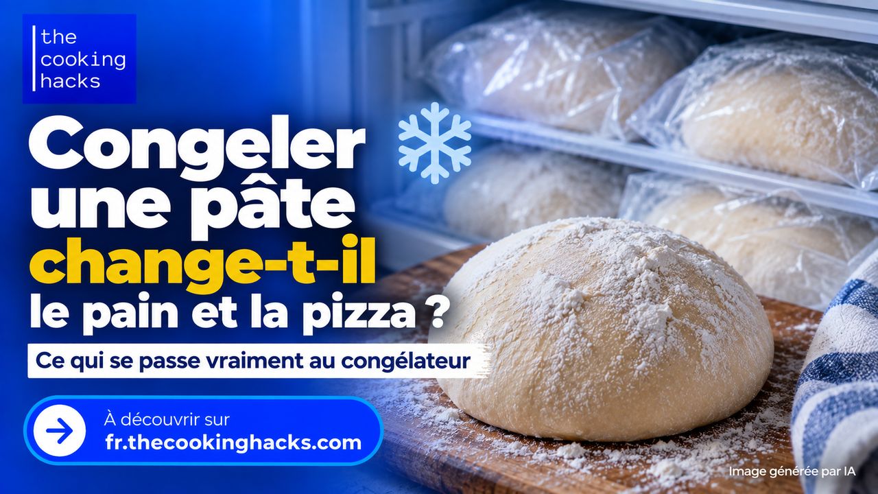 Congeler une pâte change-t-il le pain et la pizza ? Ce qui se passe au congélateur
