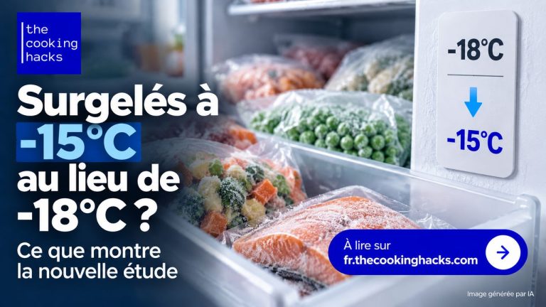 Surgelés à -15 °C au lieu de -18 °C , ce que montre la nouvelle étude