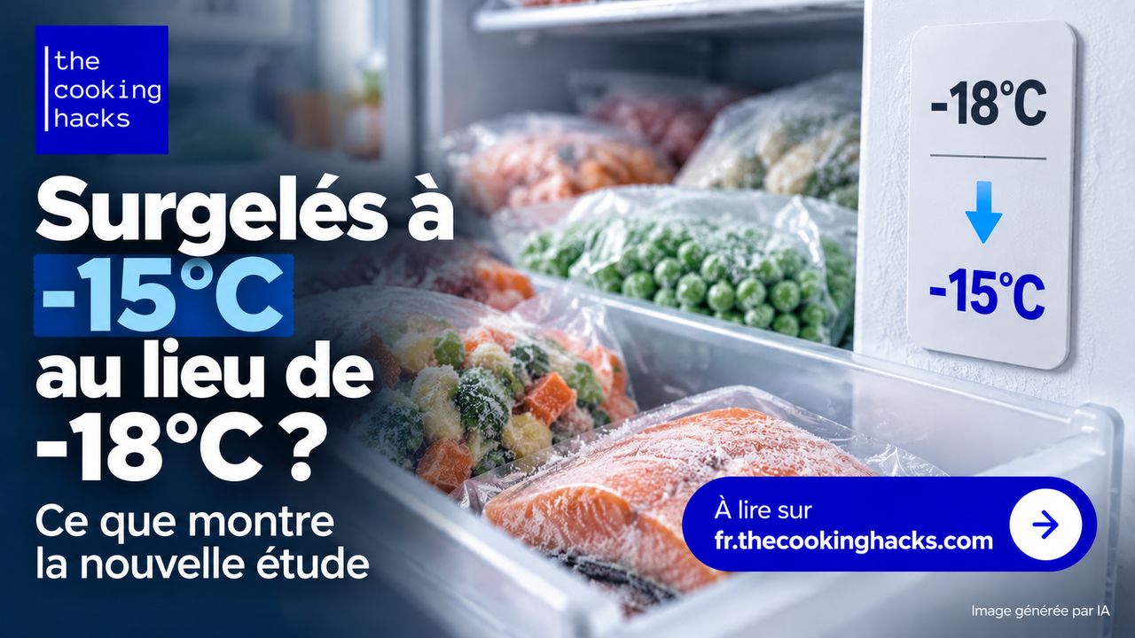 Surgel&eacute;s &agrave; -15 &deg;C au lieu de -18 &deg;C , ce que montre la nouvelle &eacute;tude