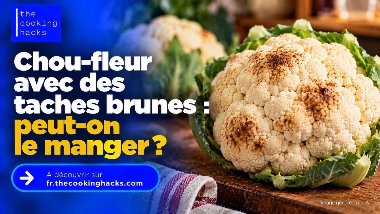 Chou-fleur avec des taches brunes, peut-on encore le manger ou faut-il le jeter ?