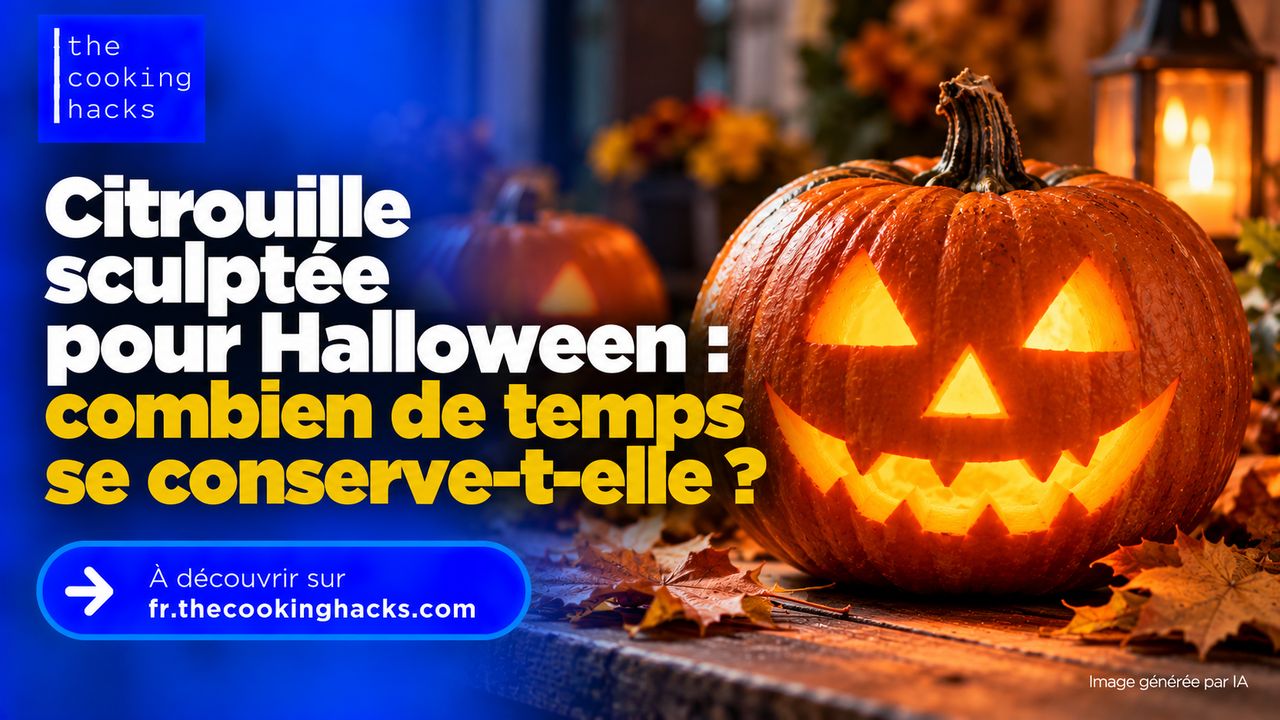 Citrouille sculptée pour Halloween, combien de temps se conserve-t-elle et comment éviter qu'elle pourrisse ?