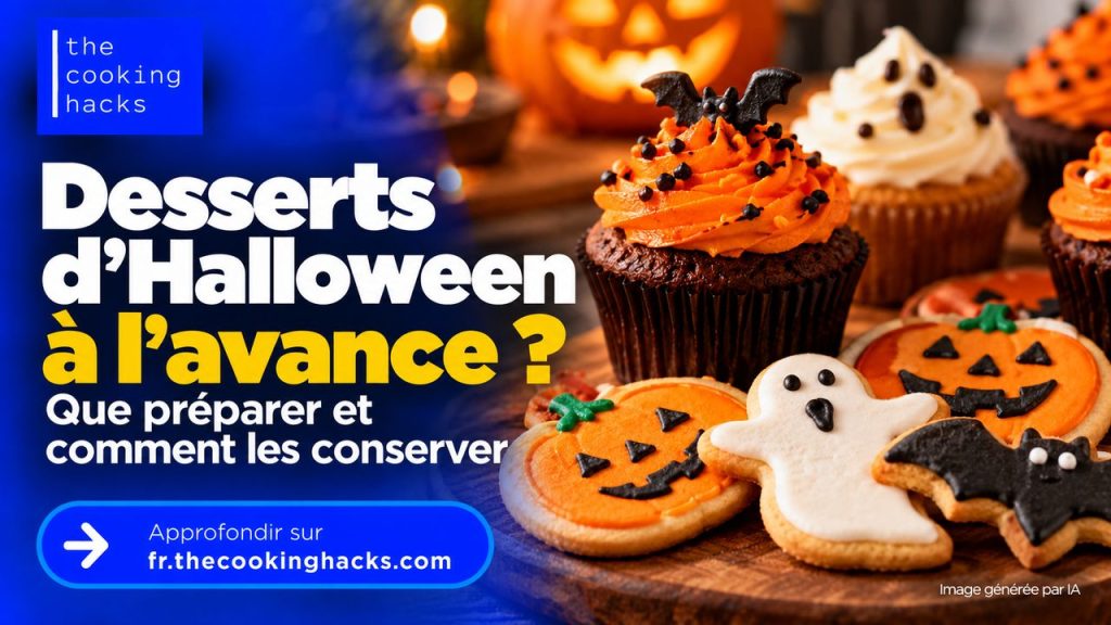 Desserts d’Halloween à préparer à l’avance, lesquels choisir et comment les conserver