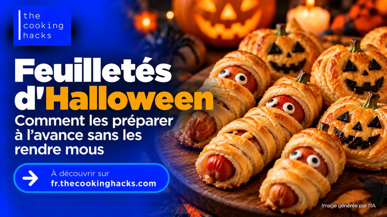 Feuilletés d’Halloween à préparer à l’avance, comment les garder croustillants