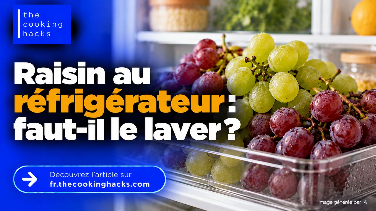 Faut-il laver le raisin avant de le mettre au réfrigérateur ou juste avant de le manger ?
