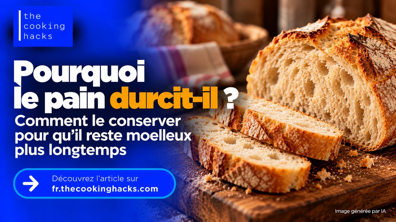 Pourquoi le pain durcit-il et comment le conserver plus longtemps ?