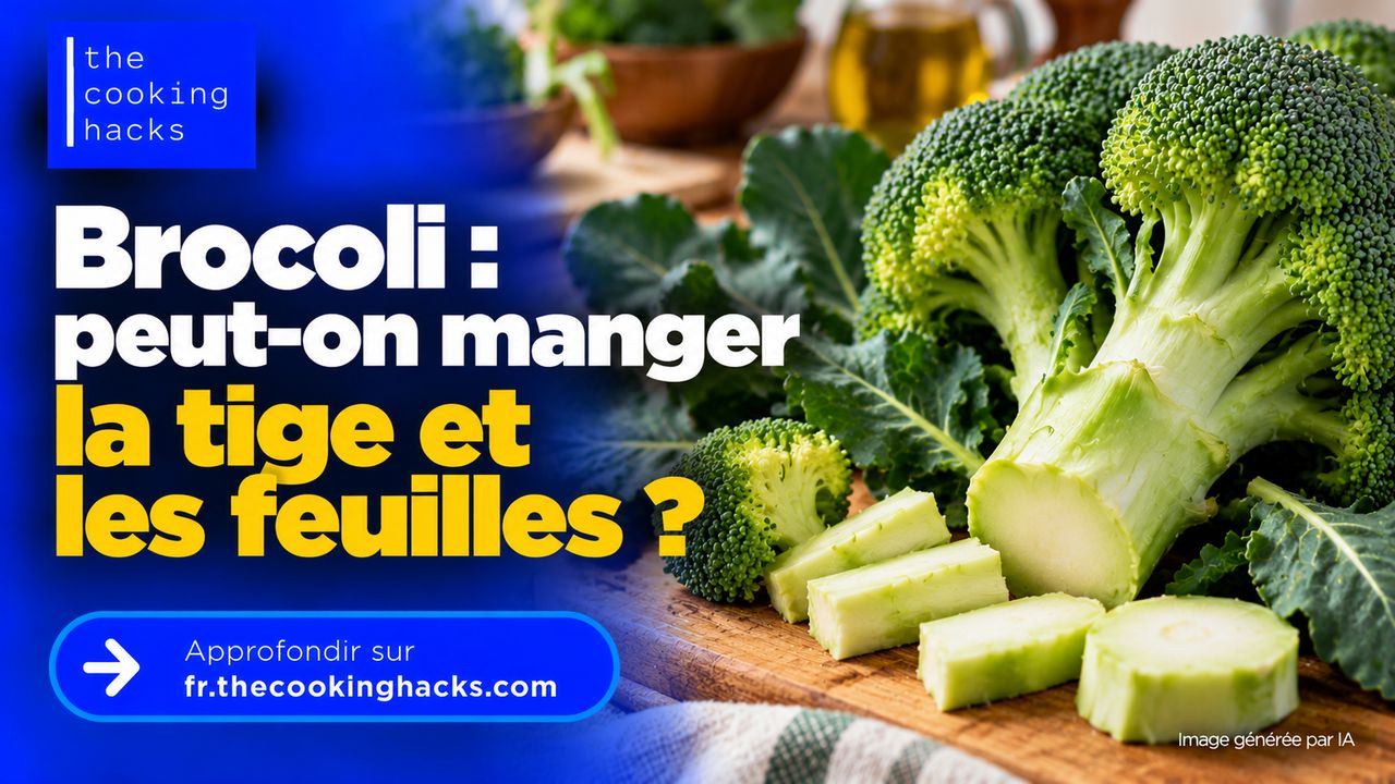 Brocoli, peut-on manger la tige et les feuilles ? Comment les préparer